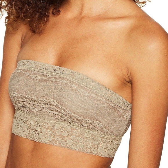 Free People Other - NWT Free People Taupe Lace Bandeau Bra